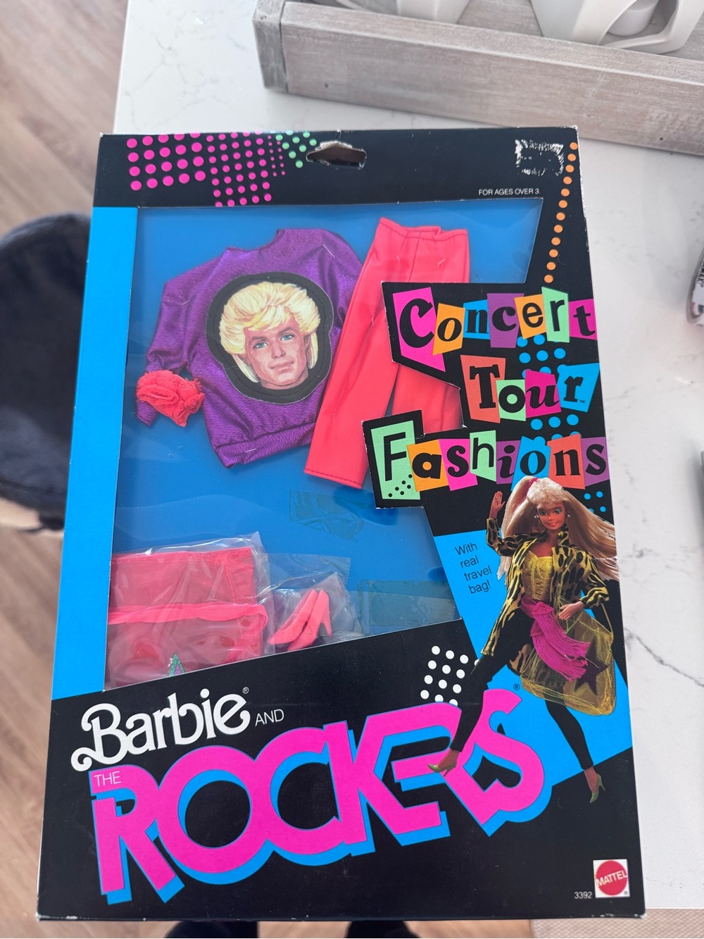 Vintage Barbie Concert Tour Fashions by Barbie - Purple Top & Pink Pants